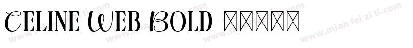 Celine Web Bold字体转换